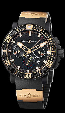 Replica Ulysse Nardin Black Sea Chronograph 353-90-3 replica Watch